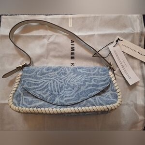 Aimee Kestenberg Light Blue Denim Shoulder Bag, $228
